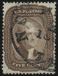 Sale 959, Lot 2173, 1857-60 Issue (Scott 18-39)
