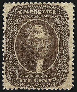 Sale 959, Lot 2180, 1857-60 Issue (Scott 18-39)