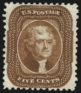 Sale 959, Lot 2202, 1875 Reprint of 1857-60 Issue (Scott 40-47)