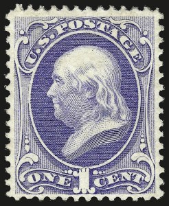Sale 959, Lot 2362, 1870-71 National Bank Note Co. Ungrilled Issue (Scott 145-155)