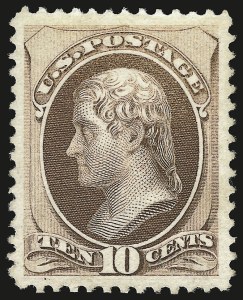 Sale 959, Lot 2373, 1870-71 National Bank Note Co. Ungrilled Issue (Scott 145-155)