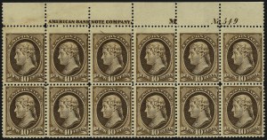 Sale 959, Lot 2437, 1881-83 American Bank Note Co. Issues (Scott 205-211B)