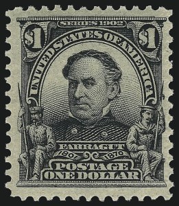 Sale 959, Lot 2706, 1902-08 Issues (Scott 300-320), $1.00 Black (311) Sale 959, Lot 2706, 1902-08 Issues (Scott 300-320)