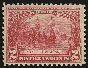 Sale 959, Lot 2737, 1907 Jamestown Issue (Scott 328-330)