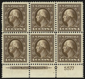 Sale 959, Lot 2792, 1910-13 Washington-Franklin Issue (Scott 374-396)