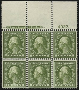 Sale 959, Lot 2798, 1910-13 Washington-Franklin Issue (Scott 374-396)