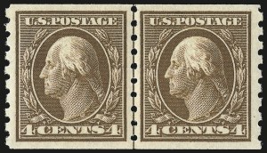 Sale 959, Lot 2813, 1910-13 Washington-Franklin Issue (Scott 374-396)