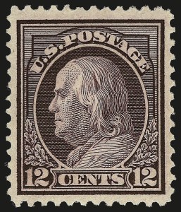 Sale 959, Lot 2854, 1912-14 Washington-Franklin Issue (Scott 405-423)
