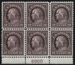 Sale 959, Lot 2855, 1912-14 Washington-Franklin Issue (Scott 405-423)