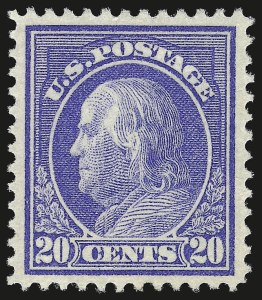 Sale 959, Lot 2857, 1912-14 Washington-Franklin Issue (Scott 405-423)