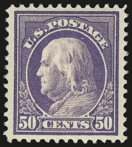 Sale 959, Lot 2860, 1912-14 Washington-Franklin Issue (Scott 405-423)