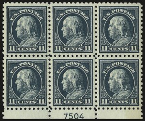 Sale 959, Lot 2876, 1913-15 Washington-Franklin Issues (Scott 424-461)