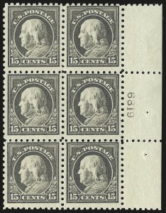 Sale 959, Lot 2878, 1913-15 Washington-Franklin Issues (Scott 424-461)