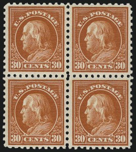 Sale 959, Lot 2882, 1913-15 Washington-Franklin Issues (Scott 424-461)