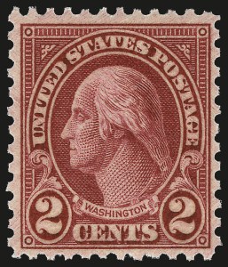 Sale 959, Lot 3043, 1925 and Later Issues (Scott 628-723), 2c Carmine, Ty. II (634A) Sale 959, Lot 3043, 1925 and Later Issues (Scott 628-723)