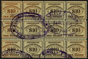 Sale 959, Lot 3285, Revenues (Proprietary thru Consular Service)