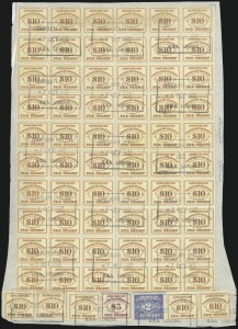 Sale 959, Lot 3286, Revenues (Proprietary thru Consular Service)