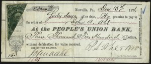 Sale 959, Lot 3338, Revenues on Documents from the Henry Tolman II Collection