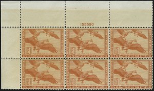 Sale 959, Lot 3403, Hunting Permit Plate Blocks