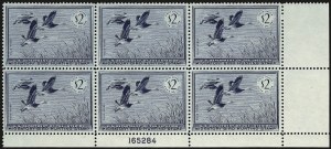 Sale 959, Lot 3413, Hunting Permit Plate Blocks