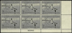 Sale 959, Lot 3414, Hunting Permit Plate Blocks