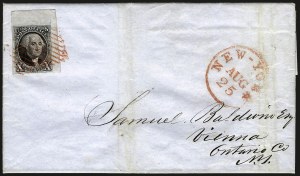 Sale 961, Lot 3, 1847 Issue