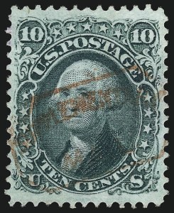 Sale 961, Lot 58, 1867-68 Grilled Issues