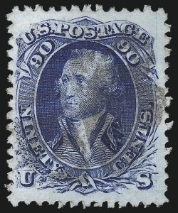 Sale 961, Lot 61, 1867-68 Grilled Issues