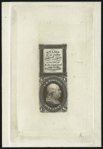 Sale 962, Lot 2029, Essays, Proofs and Specimens (Bowlsby Patent Coupon Essays)