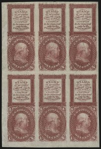 Sale 962, Lot 2039, Essays, Proofs and Specimens (Bowlsby Patent Coupon Essays)