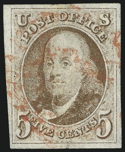 Sale 962, Lot 2197, 1847 Issue (Scott 1-4)