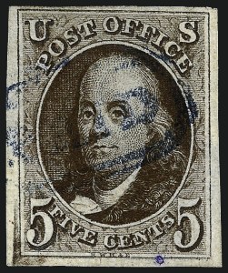 Sale 962, Lot 2212, 1847 Issue (Scott 1-4)