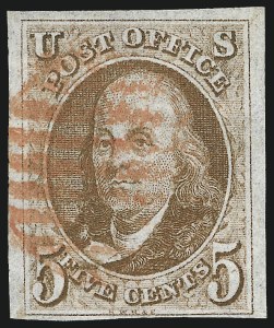 Sale 962, Lot 2215, 1847 Issue (Scott 1-4)