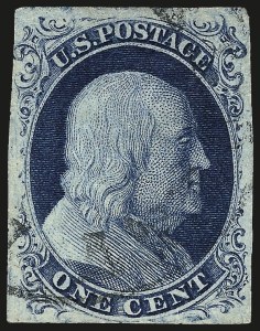 Sale 962, Lot 2229, 1851-56 Issue (Scott 5-17)