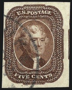 Sale 962, Lot 2238, 1851-56 Issue (Scott 5-17)