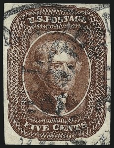 Sale 962, Lot 2240, 1851-56 Issue (Scott 5-17)