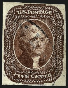 Sale 962, Lot 2247, 1851-56 Issue (Scott 5-17)
