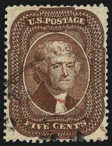 Sale 962, Lot 2276, 1857-60 Issue (Scott 18-39)