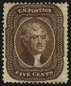 Sale 962, Lot 2280, 1857-60 Issue (Scott 18-39)