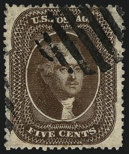 Sale 962, Lot 2282, 1857-60 Issue (Scott 18-39)