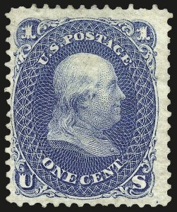 Sale 962, Lot 2364, 1875 Re-Issue of 1861-66 Issue (Scott 102-111)