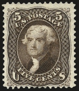 Sale 962, Lot 2368, 1875 Re-Issue of 1861-66 Issue (Scott 102-111)