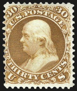Sale 962, Lot 2375, 1875 Re-Issue of 1861-66 Issue (Scott 102-111)