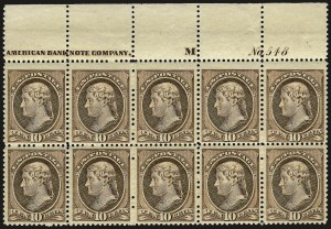 Sale 962, Lot 2467, 1870-88 Bank Note Issues (Scott 134-218)