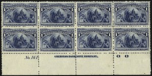Sale 962, Lot 2485, Columbian Issue (Scott 230-245)
