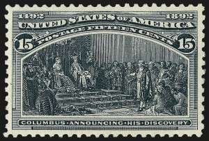 Sale 962, Lot 2501, Columbian Issue (Scott 230-245)
