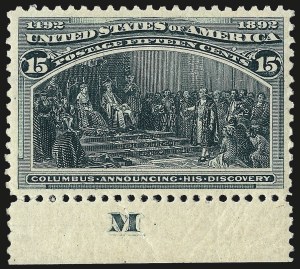 Sale 962, Lot 2502, Columbian Issue (Scott 230-245)