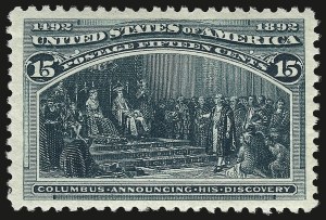 Sale 962, Lot 2505, Columbian Issue (Scott 230-245)