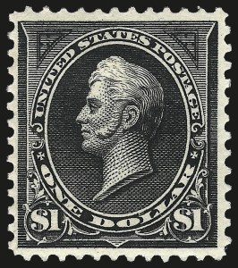 Sale 962, Lot 2543, 1894-98 Bureau Issues (Scott 246-284), $1.00 Black (261) Sale 962, Lot 2543, 1894-98 Bureau Issues (Scott 246-284)
