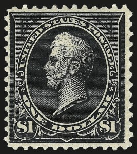 Sale 962, Lot 2556, 1894-98 Bureau Issues (Scott 246-284), $1.00 Black, Ty. I (276) Sale 962, Lot 2556, 1894-98 Bureau Issues (Scott 246-284)
